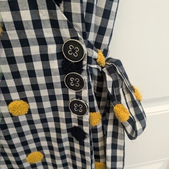 Anthropologie Eva Franco Gingham Wrap Dress - Picture 3 of 6